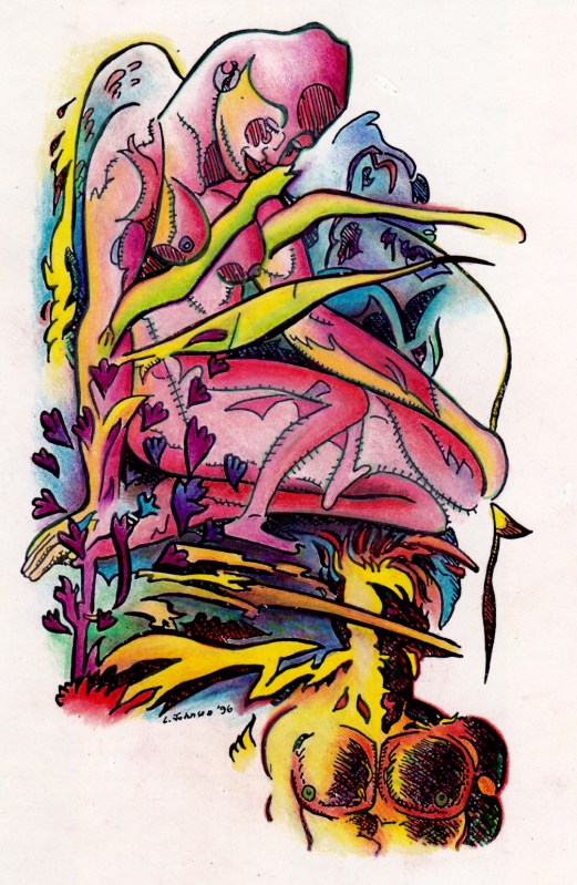 Larry Johnson artist, Birth Mother, fantasy illustration, Tales of Fantasy