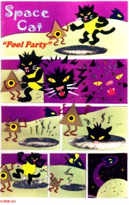 Space Cat Tales of Fantasy cartoon cat small press comic book collage comic strip