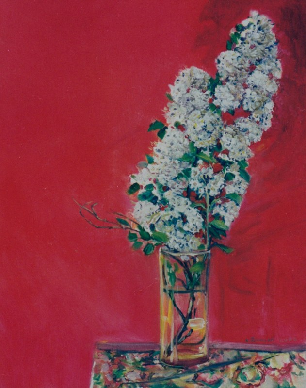 Larry Johnson artist, oil painting, bouquet, floral, art, nature painting