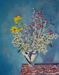 Larry Johnson artist, oil painting, bouquet, floral, art, nature painting