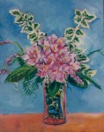 Larry Johnson artist, oil painting, bouquet, floral, art, nature painting